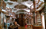 Graubünden - Švýcarsko - St.Gallen - barokní klášterní knihovna (Wiki-Kurpfalzbilder)