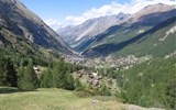 Wallis - Švýcarsko - horské údolí Mattertal ukrývá Zermatt, oblíbené nástupiště na horské tůry